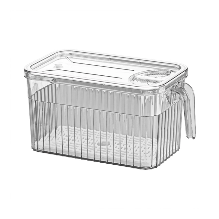 Boîtes de rangement pour réfrigérateur, empilables, avec poignées, RF-6221-1 et RF-6221-2