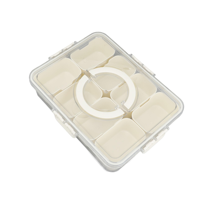Boîtes de conservation alimentaires empilables, compartimentées, couvercle hermétique, RF-168